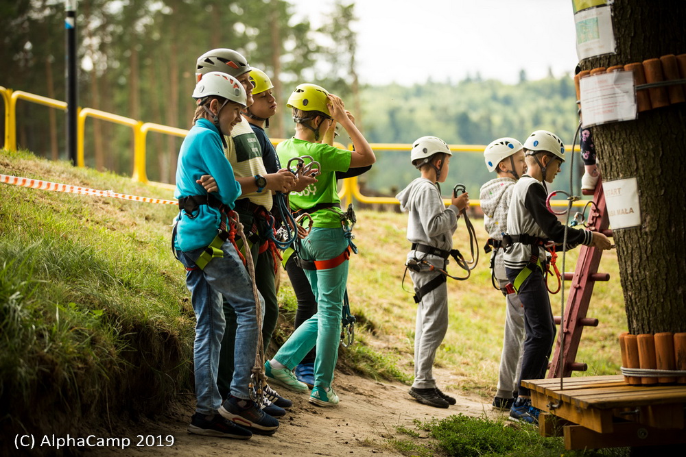 AlphaCamp naukowy - park linowy